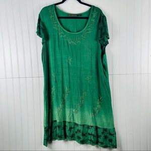 Raya Sun plus size dress embroidered beach dress